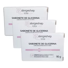 Kit 3 Sabonetes Glicerina C/ Oleo Melaleuca Aveia Alergoshop