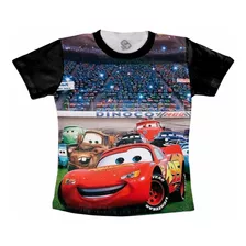 Camiseta Total P/ Aniversário Carros Relâmpago Mcqueen 