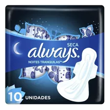 Absorvente Always Noites Tranquilas Seca Abas C/ 10 Uni 40cm