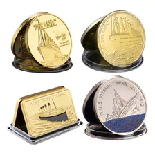 X4 Moneda Titanic Conmemorativa Medalla Viaje Y Hundimiento