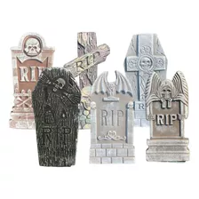 6x Tombstone Decorations - Different Styles, Styles