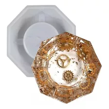 Molde Silicona Cenicero Octogonal Diamante Para Resina 