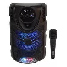 Parlante Power Microfono Bluetooth Portatil Karaoke Radio