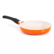 Frigideira Revestimento Cerâmico Inox 2,7l 28cm Mimo Style Cor Laranja