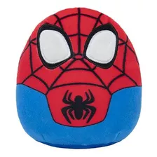 Peluche Squishmallows Marvel Spider-man, Sunny 3175, Color Rojo