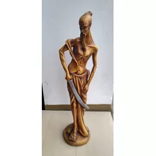 Antigua Figura Terracota Rucci 45 Cm Alto