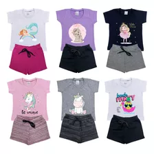 Kit Conjunto Infantil Roupa Menina Lote 10 Peças Atacado 