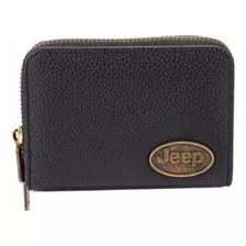 Cartera Monedero Jeep Lady Wallet W100 Negro Para Mujer