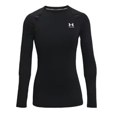 Polera De Mujer Under Armour Compresion Primera Capa Negra