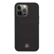 Funda Mercedes Benz Silicon Negro Para iPhone 13 Pro