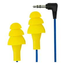 Audífonos Plugfones 3.5mm, Reducción De Ruido 25db, Amarillo