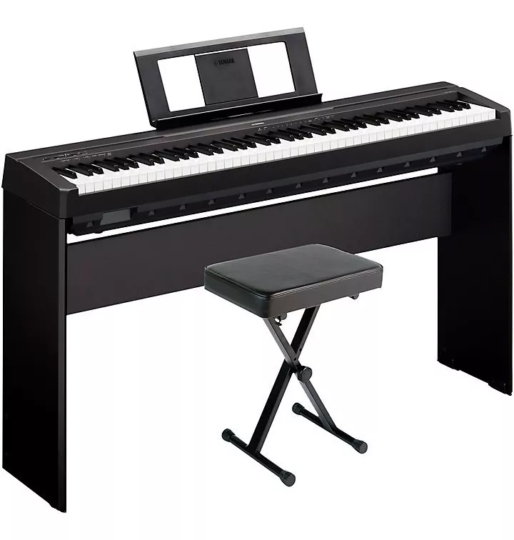 Yamaha P-45lxb Digital Piano With Stand And Bench Black 