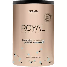 Pó Descolorante Royal Fantasie Plex Dust-free Doha 500g Tom Azulado