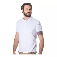 Camisa Gola Polo Masculina Piquet Lisa Bordado Manga Curta