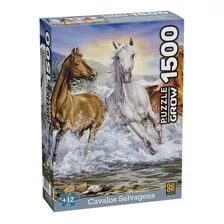 Puzzle 1500 Peças Cavalos Selvagens Grow