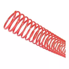 Espiral Para Encadernação Vermelho 23mm Até 140 Folhas 60 Un