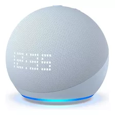 Smart Amazon Alexa Echo Dot 5ª Geração Com Relógio Azul 