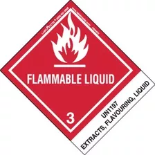 Labelmaster Hsn4700 De Liquidos Inflamables Etiqueta Un1197