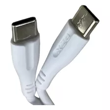 Cargador Celular Pzx Cable Typec/typec Cabezal/cable P61c-c Color Blanco