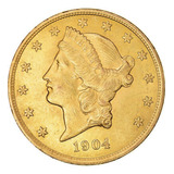 Morocota O Moneda De Oro 20$ De Los Eeuu