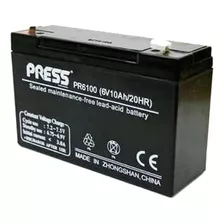 Bateria Press Pr6100 6v 10ah Auto Bateria Niños Nueva
