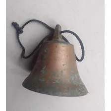 Antigua Campana De Bronce 8.5 Cm Alto 