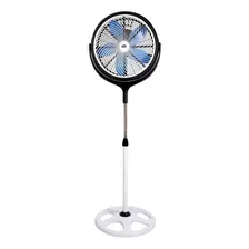 Ventilador De Pie Star Trak Stpg14 Blanco Con 5 Palas Color Azul De Plástico, 14 De Diámetro 220 v