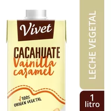 Leche De Cacahuate Vainilla Caramel Vívet 1l