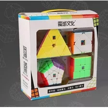 Box Cubo Mágico Moyu Megaminx + Pyraminx + Square-1 + Skewb