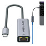 Adaptador Usb C Tipo C Ethernet Rj45 1000mbps 2.5gb Alumínio