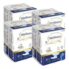 Fralda Geriátrica Noturna Wellness Premium G - Kit 4 Pacts 
