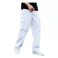 Pantalon Jogger Cargo Multibolsillo Para Hombre