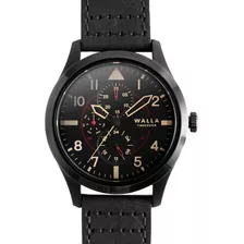 Reloj Hombre Pulsera Walla Timekeeper Midnight Black Seiko