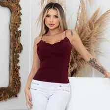 Blusa Feminina Nuvem Alça Blusinha Moda Blogueira Lançamento