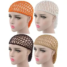 Weegcn Mujeres Niña Pelo Neto Moda Moño Cubierta Crochet P