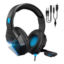 Audífonos Diadema Gamer Mpow Eg10 De Cable Luces Led