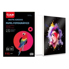 60 Fls Papel Foto Matte Adesivo À Prova Dágua A3 115g Oferta