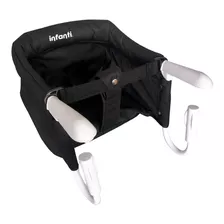 Asiento Portátil Negro Adaptable A La Mesa Para Bebe Infanti