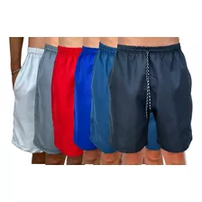 Kit 6 Short Bermuda Masculino Praia Academia Caminhada Laser