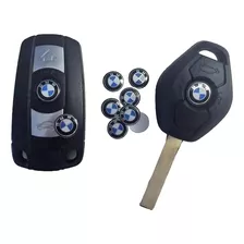 Set 5 Emblemas Logo Bmw Llave Carcaza 11mm Adhesivo