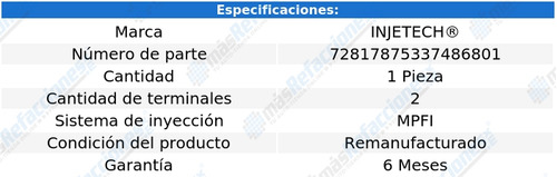 Inyector Combustible Corolla L4 1.8l De 2005 A 2008 Injetech Foto 3