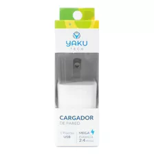 Cargador Para Pared Yaku Tech Usb A - Blanco