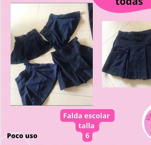 Tercera imagen para búsqueda de falda escolar
