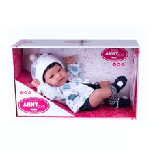Boneco Tipo Reborn Menino Anny Doll Baby Cotiplás - 2440