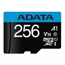 Tarjeta De Memoria Adata Ausdx256guicl10a1-ra1 Premier Con Adaptador Sd 256gb