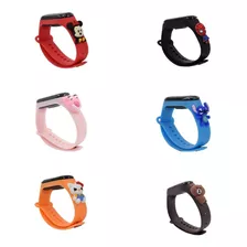 Reloj Led Niños Disney Marvel Animados Silicona