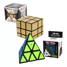 Cubo Mágico Mirror Magic Blocks + Pyraminx Qiming A Qiyi