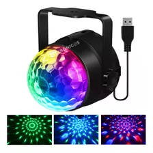 Mini Globinho Para Festas Coloridas Iluminação Rgb Usb