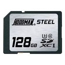 Hoodman 128gb Sdxc Memory Card Raw Steel Class 10 Uhs-1
