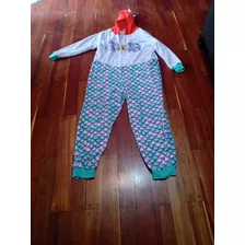 Pijama Adulto Enterito Mono Polar Original La Sirenita Disne